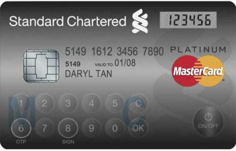 Банковская карта Display Card MasterCard с клавиатурой и дисплеем
